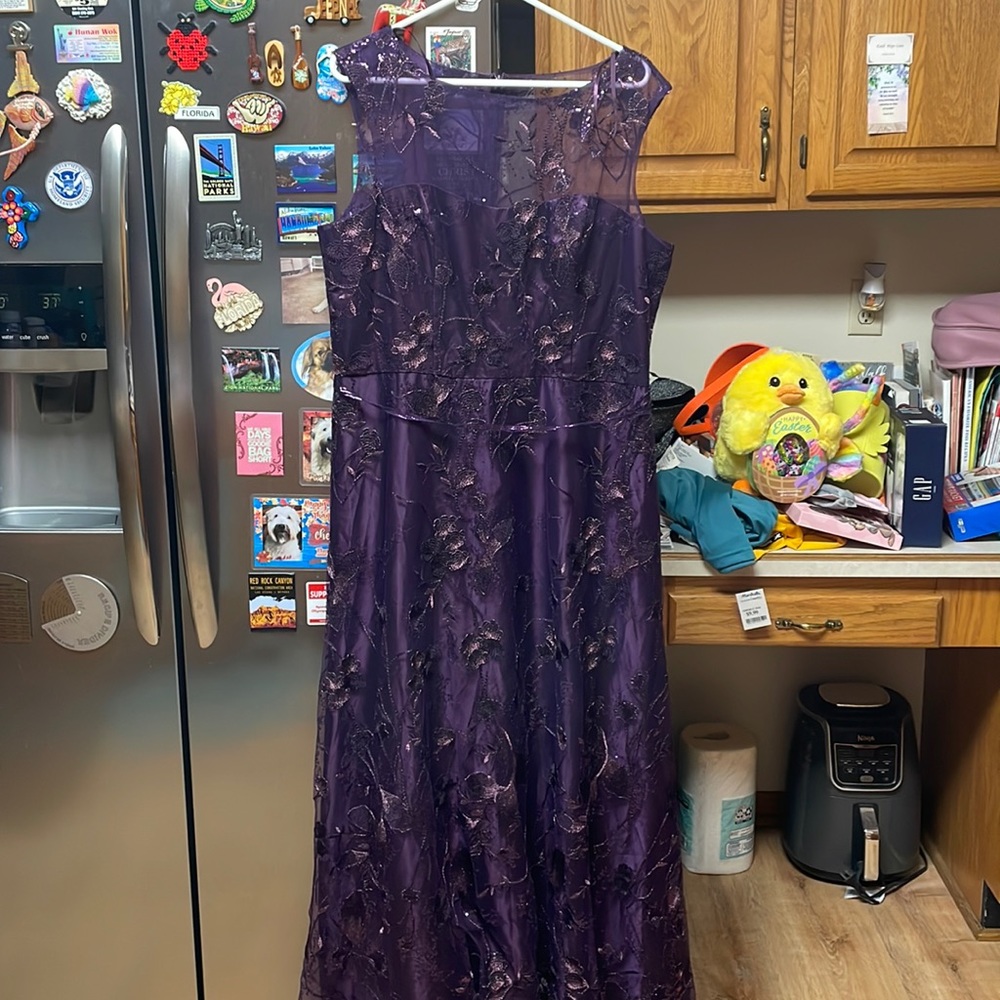 Purple and David bridal is the brand